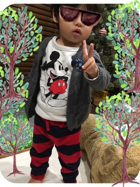 「IKEA（イケア）のアイテム（おもちゃ）」を使った、kids boyさん（キッズ・80cm）の春コーディネート