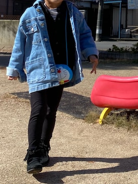 「お買い物」｜「アイテム（ジャケット/アウター）」を使った、kids boyさん（キッズ・110cm）の冬コーディネート