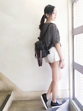 「LOOK（ルック）のアイテム」を使った、Deniseさん（レディース・158cm）の夏コーディネート