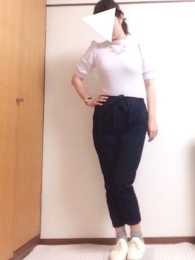 「abcdevol（エービーシーディーイーボル）のアイテム」を使った、くまがい まこさん（レディース・163cm）の夏コーディネート