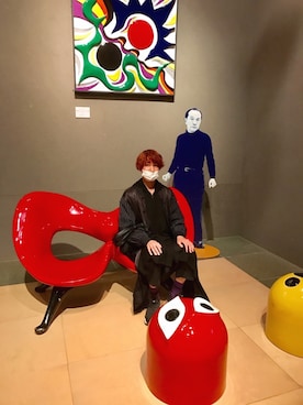「岡本太郎」｜サカナカズマさん（メンズ・178cm）の春コーディネート