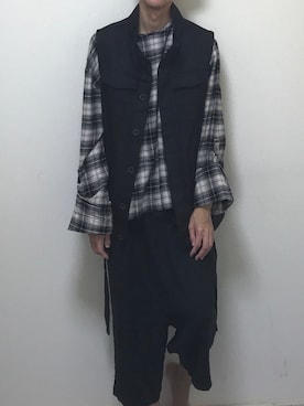 「PARADOX（パラドックス）のアイテム（スウェット）」を使った、サカナカズマさん（メンズ・178cm）の秋コーディネート