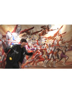 「UNDERCOVER（アンダーカバー）のアイテム（ブルゾン）」を使った、サカナカズマさん（メンズ・178cm）の秋コーディネート