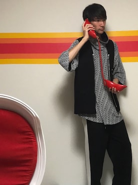 「PARADOX（パラドックス）のアイテム（パンツ）」を使った、サカナカズマさん（メンズ・178cm）の冬コーディネート
