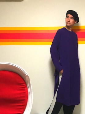 「PARADOX（パラドックス）のアイテム（パンツ）」を使った、サカナカズマさん（メンズ・178cm）の冬コーディネート