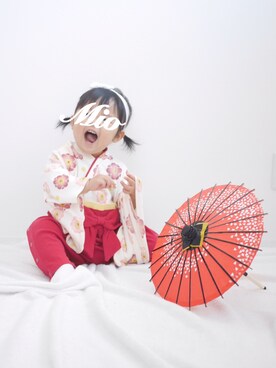 「あけおめ」｜Mioさん（キッズ・70cm）の冬コーディネート