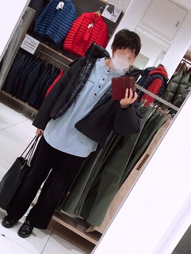 「CHAPS（チャップス）のアイテム」を使った、mさん（レディース・165cm）の冬コーディネート