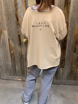 「CUBE SUGAR（キューブシュガー）のアイテム（サロペット/オーバーオール）」を使った、sato,さん（レディース・168cm）の春コーディネート