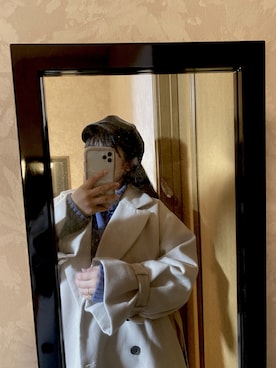 「apres jour（アプレジュール）のアイテム（帽子）」を使った、𝐲𝐮𝐜𝐡𝐨❤︎ゆちょ☺︎︎さん（レディース・153cm）の冬コーディネート