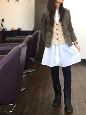 「RUDE GALLERY（ルードギャラリー）のアイテム」を使った、⍟⑅yasuko⋆*･✠さん（レディース・149cm）の冬コーディネート