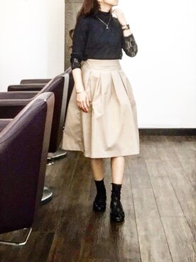 「RUDE GALLERY（ルードギャラリー）のアイテム」を使った、⍟⑅yasuko⋆*･✠さん（レディース・149cm）の春コーディネート
