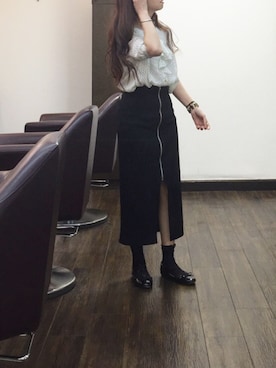 「ELLE（エル）のアイテム（ジャケット/アウター）」を使った、⍟⑅yasuko⋆*･✠さん（レディース・149cm）の春コーディネート