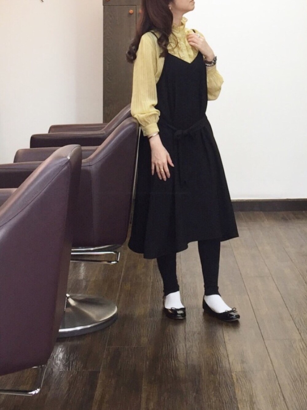 「仕事コーデ、プチプラ、シンプルコーデ、シンプル、プチプラコーデ、着回しコーデ」｜「The Wanderersのアイテム（CD、その他）」を使った、⍟⑅yasuko⋆*･✠さん（レディース・149cm）の春コーディネートの1枚目の写真