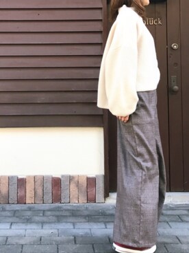 「CONVERSE（コンバース）のCONVERSEオールスター100カラーズ HI（スニーカー）」を使った、なかさん（レディース・158cm）の冬コーディネート