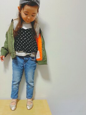 suuᙏ̤̫reyさん（キッズ・100cm）の冬コーディネート