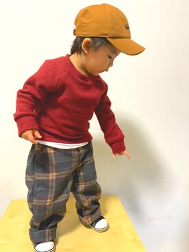 suuᙏ̤̫reyさん（キッズ・100cm）の冬コーディネート