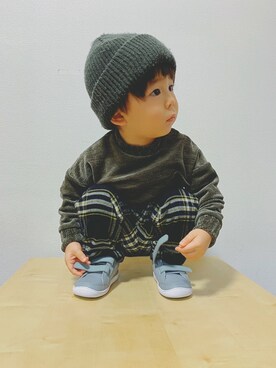 suuᙏ̤̫reyさん（キッズ・100cm）の冬コーディネート