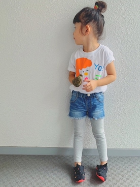「アイテム（ヘアゴム）」を使った、suuᙏ̤̫reyさん（キッズ・110cm）の夏コーディネート