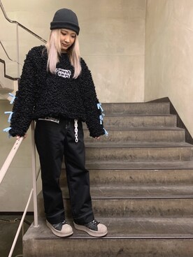 「L.H.P（エルエイチピー）のアイテム（ニット/セーター）」を使った、ヤマダサオリさん（レディース・160cm）の秋コーディネート