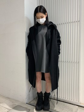 「NILoS（ニルズ）のアイテム（ジャケット/アウター）」を使った、ヤマダサオリさん（レディース・160cm）の冬コーディネート
