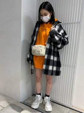 ヤマダサオリさん（レディース・160cm）の冬コーディネート