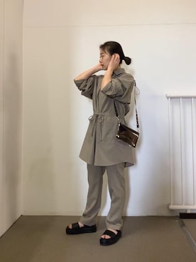「MONKEY TIME（モンキータイム）のアイテム」を使った、關（seki）さん（レディース・153cm）の春コーディネート
