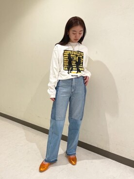 「MONKEY TIME（モンキータイム）のアイテム」を使った、關（seki）さん（レディース・153cm）の冬コーディネート