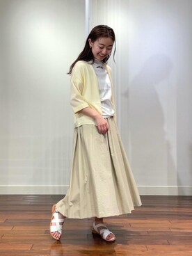 「SUPP. no one else （サップノーワンエルス）のアイテム」を使った、關（seki）さん（レディース・153cm）の春コーディネート
