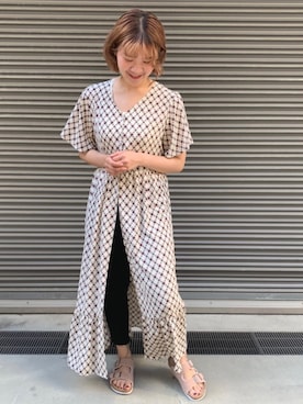 「sango（sango）のアイテム（ワンピース/ドレス）」を使った、manaさん（レディース・153cm）の夏コーディネート