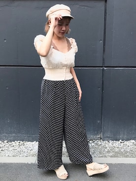 「sango（sango）のアイテム（トップス）」を使った、manaさん（レディース・153cm）の夏コーディネート