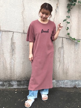 「sango（sango）のアイテム（ワンピース/ドレス）」を使った、manaさん（レディース・153cm）の夏コーディネート