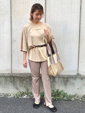 「sango（sango）のアイテム（トップス）」を使った、manaさん（レディース・153cm）の夏コーディネート