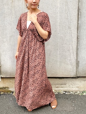 「NOFALL（ノーフォール）のメッシュ編み太ヒールサンダル（サンダル）」を使った、manaさん（レディース・153cm）の夏コーディネート