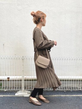 「sango（sango）のアイテム（バッグ）」を使った、manaさん（レディース・153cm）の秋コーディネート