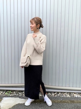 「sango（sango）のアイテム（バッグ）」を使った、manaさん（レディース・153cm）の秋コーディネート