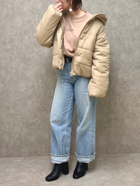 「sango（sango）のアイテム（トップス）」を使った、manaさん（レディース・153cm）の冬コーディネート