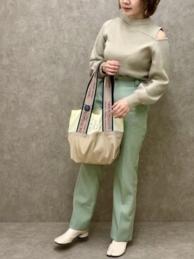 「sango（sango）のアイテム（トップス）」を使った、manaさん（レディース・153cm）の冬コーディネート