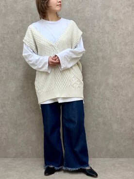 manaさん（レディース・153cm）の冬コーディネート