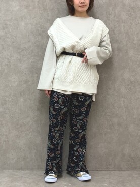 manaさん（レディース・153cm）の冬コーディネート