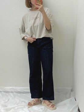 「sango（sango）のアイテム（トップス）」を使った、manaさん（レディース・153cm）の夏コーディネート