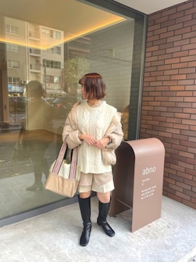 manaさん（レディース・153cm）の冬コーディネート