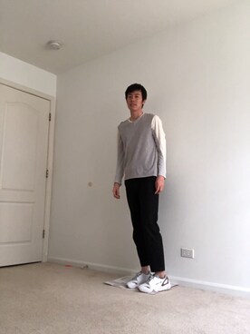 「VINCE（ヴィンス）のアイテム」を使った、Leoさん（メンズ・175cm）の春コーディネート