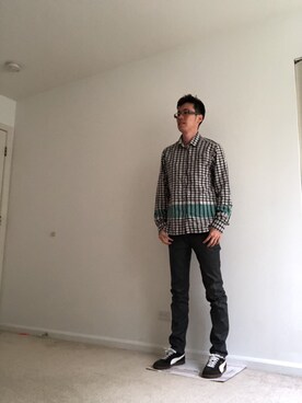 「YMC（ワイエムシー）のアイテム（トップス）」を使った、Leoさん（メンズ・175cm）の春コーディネート