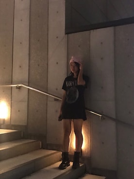 「NIRVANA（ニルヴァーナ）のアイテム」を使った、KAYAさん（レディース・158cm）の冬コーディネート