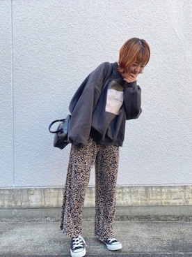 「OpenCLOSE（オープンクローズ）のアイテム（トップス）」を使った、カフェ店長aoiさん（レディース・147cm）の秋コーディネート