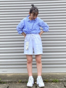 カフェ店長aoiさん（レディース・147cm）の春コーディネート