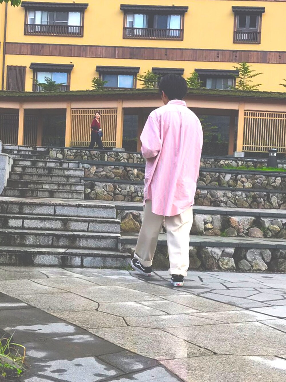 「VANSのアイテム（スニーカー、ブラック系）」を使った、SHOTAさん（メンズ・172cm）の冬コーディネートの1枚目の写真