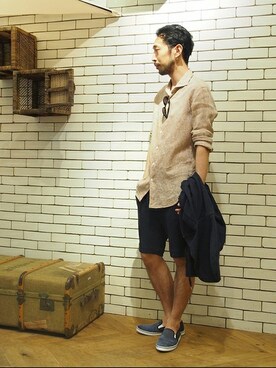 EDIFICE OFFICIALさん（メンズ・177cm）の夏コーディネート