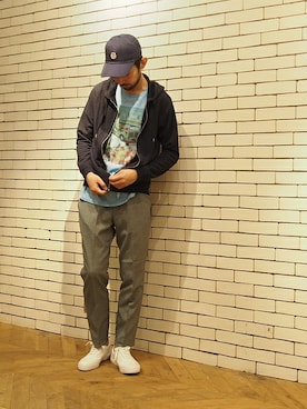 「SLACK FOOTWEAR（スラックフットウェア）のアイテム」を使った、EDIFICE OFFICIALさん（メンズ・177cm）の夏コーディネート