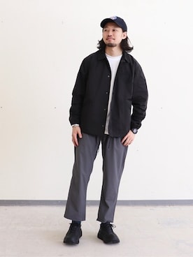 「EDIFICEスタッフ」｜「アイテム（帽子）」を使った、EDIFICE OFFICIALさん（メンズ・178cm）の春コーディネート